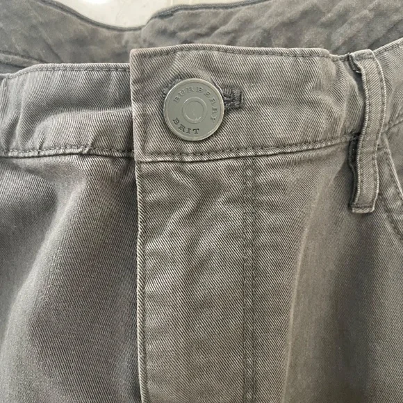 BURBERRY {38R} Men's Cotton Pants / Jeans Styling Charcoal Gray Straight Leg - Picture 3 of 8